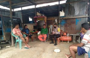 Sambangi Bapak A. Ngilawayan, Bhabinkamtibmas Olilit Timur sampaikan New Normal