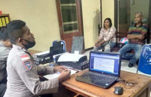 Laporan Kasus Pencurian Warga di SPKT, Bhabinkamtibmas Olilit Timur Giat Problem Solving
