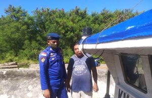 Bhabinkamtibmas Perairan Tansel sambangi KM. Jaya Harapan dan imbau Patuhi Protokol Kesehatan Covid-19