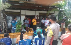 Bhabinkamtibmas Sangliat Krawain amankan Giat Penjaringan Kades
