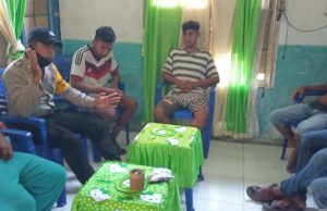Sambangi Bapak Nobertus Kebubun, Bhabinkamtibmas Wowonda sampaikan New Normal