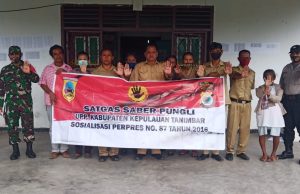 Bhabinkamtibmas Wowonda dalam Giat Sosialisasi Perpres 87 tahun 2016