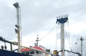 Personil Pos Pol KP3 Polsek Tansel rutin Cek kondisi Keamanan di area Pelabuhan Saumlaki
