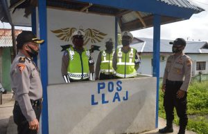 Kabag Ops Pimpin Giat Pengecekan Personil pada Pos Lalu lintas