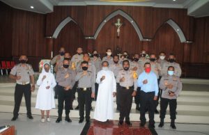 Kapolres MTB bersama PJU Polres MTB Gelar Mimbar Kamtibmas di Gereja Sifnana