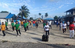 Kapolsek Selaru Pimpin Apel kesiapan Olahraga bersama Forum Kordinasi Kecamatan