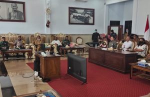 Kapolres MTB hadiri Rapat Kordinasi dan Evaluasi Gugus Tugas Penanganan Covid-19 Tanimbar