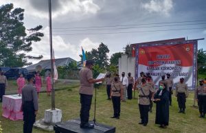 Kapolres MTB Pimpin Upacara Sertijab Kapolsek Kormomolin