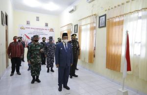 Kapolres MTB bersama Forkopimda dan Unsur TNI Kabupaten Kepulauan Tanimbar mengikuti Upacara Hari Bhayangkara ke – 74 secara Virtual