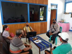 P.s. Kanit Binmas Polsek Tanut Bersama Plt. Kepala SMA Negeri 12 Tanut Laksanakan Giat Testimoni Edukasi, Sosialisasi dan Himbauan Pendisiplinan Protokol Pencegahan Covid-19