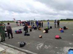 Pengamanan Pelaku Perjalanan Wings Air oleh Personil Ops Aman Nusa Polres Kep. Tanimbar