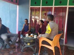 Giat Sambang dan pesan Kamtibmas Bhabinkamtibmas Lermatang