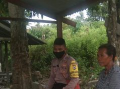 Giat Sambang Bhabinkamtibmas Sangkra Sosialisasikan Prokes Covid-19