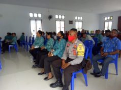 Bhabinkamtibmas Latdalam Hadiri dan Amankan Jambore PKK tingkat Kecamatan