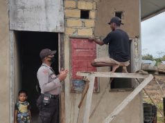 Bhabinkamtibmas Olilit Barat Sambangi Keluarga David Maturbongs Sampaikan Binluh AKB