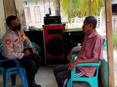 Sambangi Warga Desa, Bhabinkamtibmas Adodo Molu Sampaikan Pesan Kamtibmas
