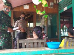 Bhabinkamtibmas dan Babinsa Lermatang Laksanakan Giat Edukasi, Sosialisasi dan Himbauan Pendisiplinan Covid-19 dan Binluh AKB