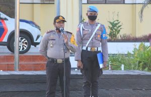 Giat Apel Pagi Personil dipimpin Waka Polres Kepulauan Tanimbar