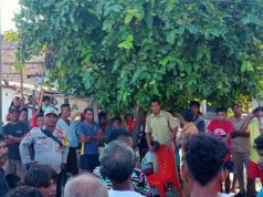 Bhabinkamtibmas Adodo Molu Mediasi Masalah Tindak Pidana Penganiyaan antara Pemuda Desa Tutunametal dan Desa Wulmasa