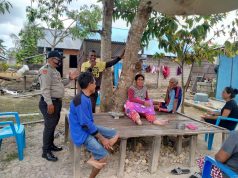 Bhabinkamtibmas Bomaki DDS di Rumah Bapak Marthen Lamere