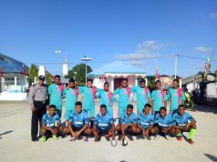 Bhabinkamtibmas Latdalam Hadiri dan Amankan Pertandingan Gawang mini