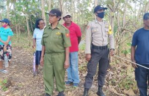 Bhabinkamtibmas Lauran Amankan Kegiatan Pemeriksaan Setempat Sengketa Lahan