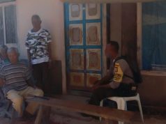 Giat Sambang Bhabinkamtibmas Lelingluan sampaikan Protokol Kesehatan Covid-19