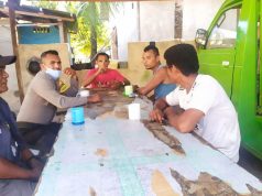 Bhabinkamtibmas Lermatang Giat Sambang dan berikan pesan Kamtibmas kepada Warga