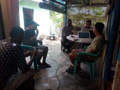 Giat DBK Bhabinkamtibmas Desa Lingat bersama Tokoh Masyarakat