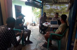 Giat DBK Bhabinkamtibmas Desa Lingat bersama Tokoh Masyarakat