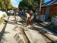 Bhabinkamtibmas Matakus Laksanakan Jumat Bersih bersama Warga RT.01