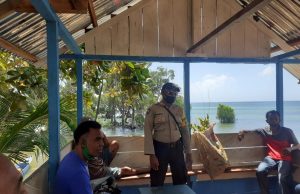 Bripka S. Rahantaly Giat Binluh Protokol Kesehatan Covid-19