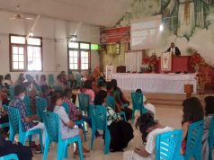 Kapolsek Tanut bersama Personil ikuti Giat Ibadah Minggu Jam ke-2 di Gereja Syeba Larat