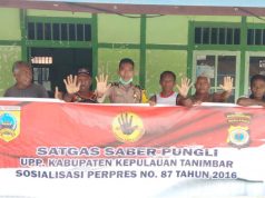 Giat Sosialisasi Saber Pungli dan Giat BBK Bhabinkamtibmas Waturu