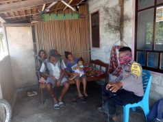 Bhabinkamtibmas Werain Sambangi Keluarga Bapak Beng Fuatkait