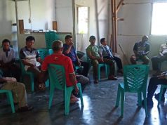 Bhabinkamtibmas Wowonda Laksanakan Giat DBK dalam Rencana Pembangunan Jalan Setapak Desa