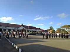 Kabag Ops Pimpin Giat Apel pagi Polres MTB dilanjutkan Pemberian Arahan oleh Waka Polres