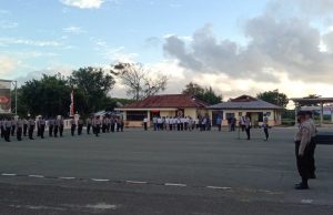 Kabag Sumda Polres MTB Pimpin Giat Apel Pagi