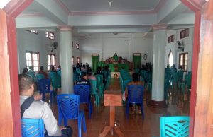 Kanit Binmas Polsek Tanimbar Utara Amankan Ibadah Minggu di Gereja Gloria Jemaat GPM Ritabel