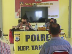 Kapolres Kepulauan Tanimbar Giat Anev tugas Sat Resnarkoba Polres Kep. Tanimbar