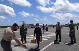 Personil Ops Aman Nusa II Polres Kep. Tanimbar terus Giat Pengamanan Pelaku Perjalanan dari luar Tanimbar
