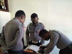 Sitipol dan Sipropam Polres Kep. Tanimbar Giat Rik Alkom (HT) kepada Personil