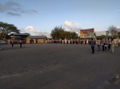 Kabag Sumda Polres Kep. Tanimbar Pimpin apel pagi personil Rabu, 30 September 2020