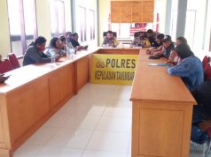 Giat Pertemuan dan Silaturahmi Kapolres Kep. Tanimbar bersama Awak Media