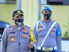 Kapolres Kepulauan Tanimbar Pimpin Apel pagi ajak personil belajar Bersabar