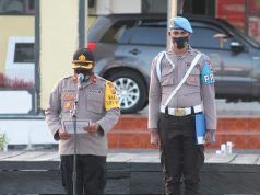 Waka Polres Kep. Tanimbar Kompol Hendra Y. P. Haurissa, S.H., Pimpin Giat Apel pagi PJU dan personil Polres