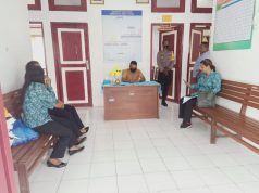 Bhabinkamtibmas Lauran Hadiri Giat Monitoring TP. PKK Tanimbar Selatan Persiapan Jambore PKK Tingkat Kecamatan