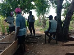Sambangi Warga Desa, Bhabinkamtibmas Lelingluan Sampaikan Pesan 4M