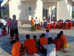 Bhabinkamtibmas Lingat Giat Himbauan Prokes 4M kepada Warga dalam Giat Sambang