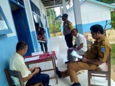 Bhabinkamtibmas Marantutul Amankan Musyawarah Penyusunan RKPDS Desa Marantutul Tahun 2021